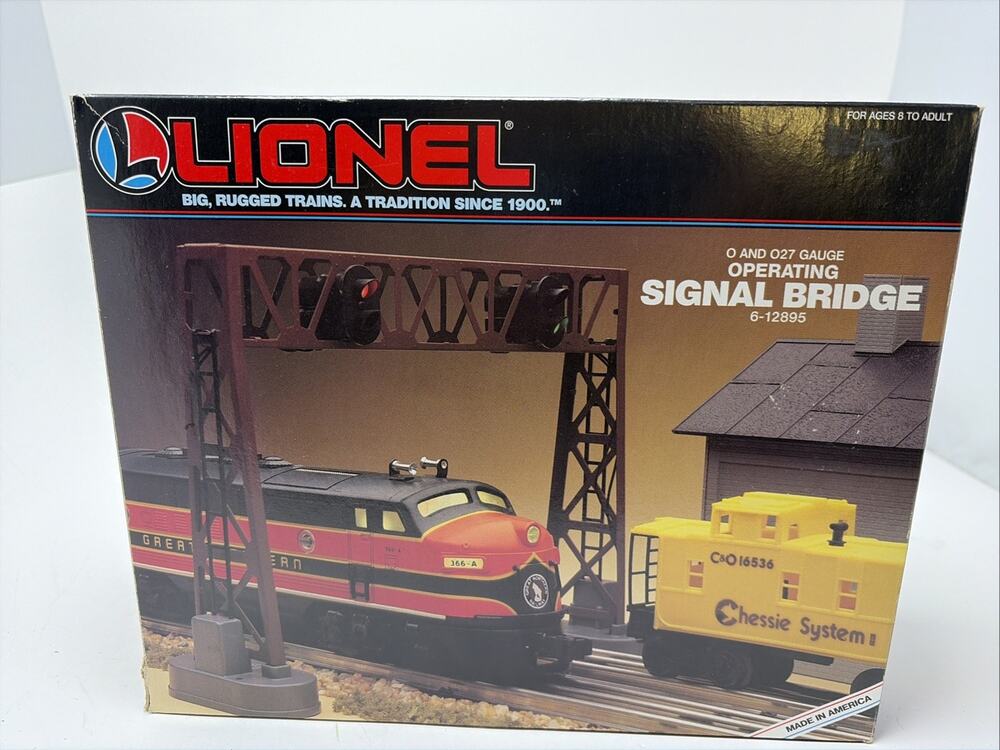 LIONEL #6-12895 DOUBLE TRACK SIGNAL BRIDGE (1995-2000)-BOXED